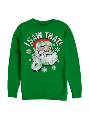 Men's Lost Gods Christmas Santa Saw That Sweatshirt