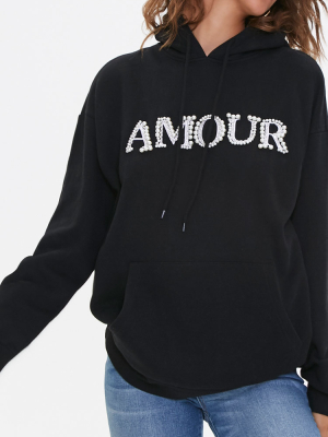 Faux Pearl Amour Hoodie