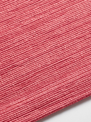 Grasscloth Raspberry Red Cotton Placemat