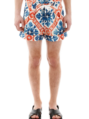 Dolce & Gabbana Printed Drawstring Shorts