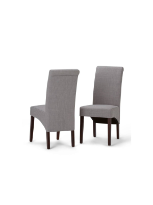 Set Of 2 Franklin Deluxe Parson Dining Chairs - Wyndenhall