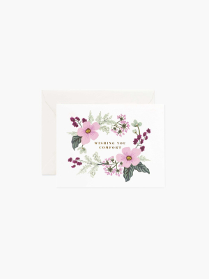 Rifle Paper Co Wishing You Comfort Bouquet Card