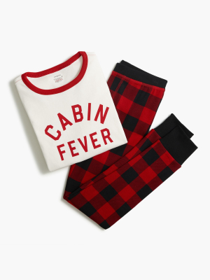 Boys' "cabin Fever" Cotton Sleep Set