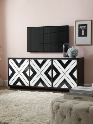 Sanctuary Noir Et Blanc Entertainment Console