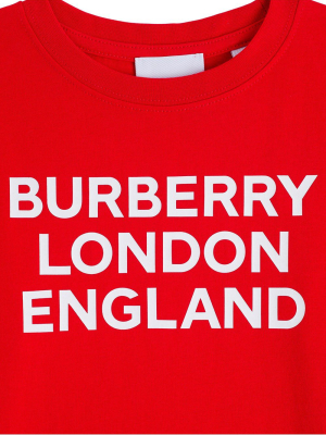 Burberry Kids Logo Printed T-shirt