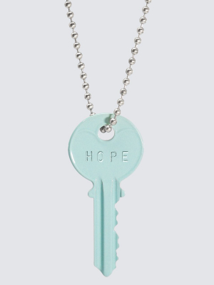 Pastel Green Classic Ball Chain Key Necklace