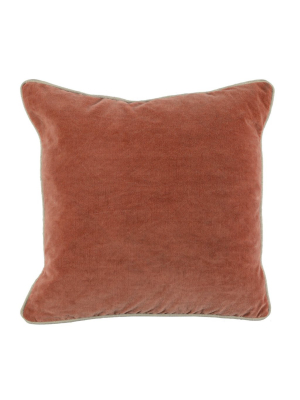 Heirloom Velvet Terra Cotta Pillow