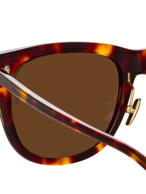 Chrysler D-frame Sunglasses In Tortoiseshell