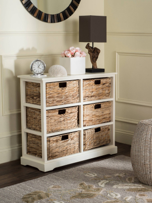 Keenan 6 Wicker Basket Storage Chest - Safavieh