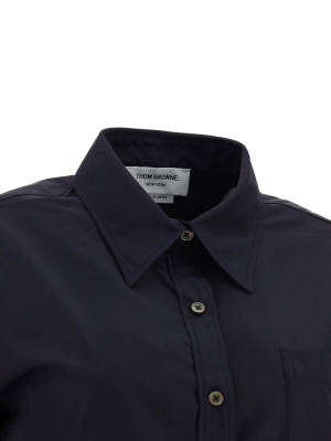 Thom Browne 4-bar Short Sleeve Shirt