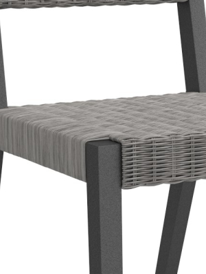 Larnaca Metal X All-weather Weave Dining Side Chair