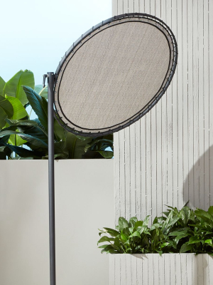 Round Black Sun Shade With Pole