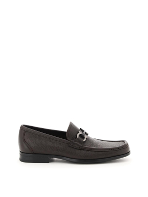 Salvatore Ferragamo Gancini Ornament Moccasins