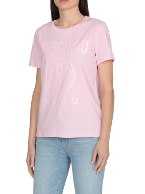 Moschino Double Question Mark Printed T-shirt