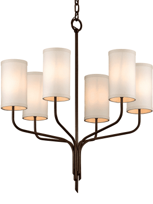 Juniper 6lt Chandelier Bronze