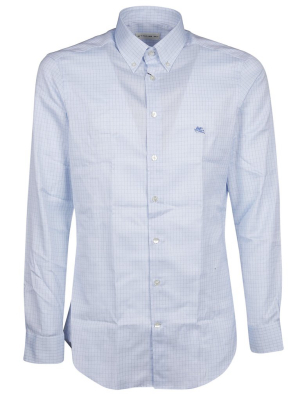 Etro Logo Embroidered Buttoned Shirt