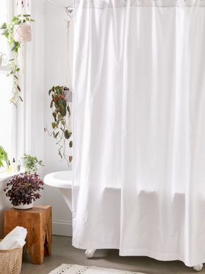 Washed Cotton Shower Curtain