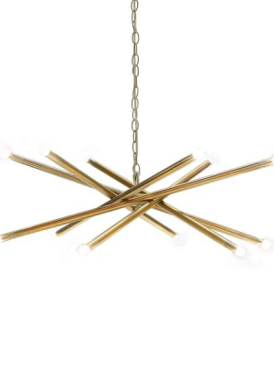 Modern Twelve Light Chandelier