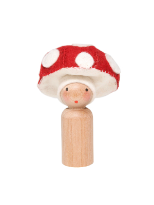 Mushroom Peg Doll