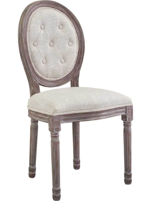 Arturo Fabric Side Chair Beige