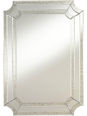 Noble Park Alli 28" X 40" Antiqued Edge Cut Corner Wall Mirror