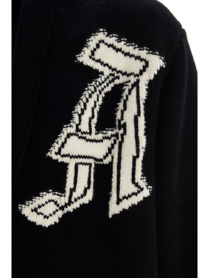 Alexander Mcqueen Skull Intarsia Knitted Cardigan