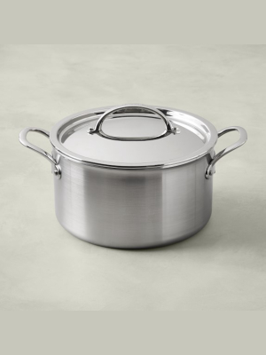 Williams Sonoma Signature Thermo-clad™ Brushed Stainless-steel Stock Pot