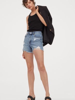 Denim Shorts High Waist