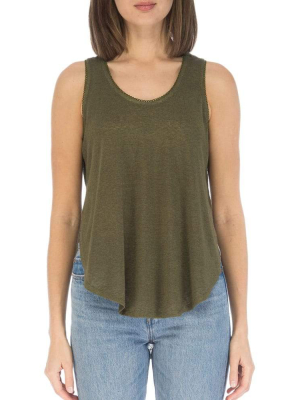 Sleeveless Side Overlap Tank