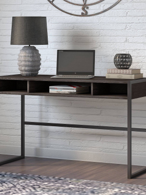 Atria Desk Return Charcoal Gray - Kathy Ireland Office