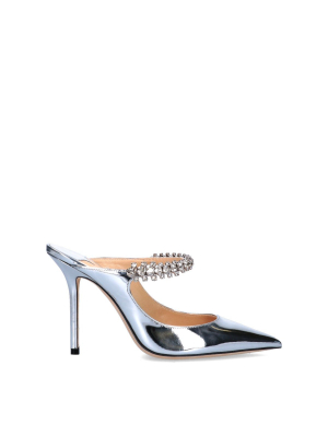 Jimmy Choo Bing 100 Crystal Strap Mules