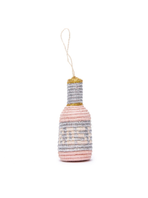 Handwoven Baskets By Blu Rosé Bottle Ornament