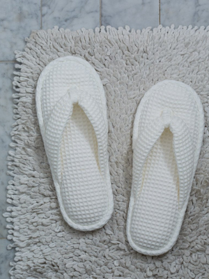 White Waffle Slippers (out Of Stock)