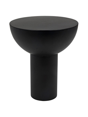 Touchstone Side Table, Black Metal