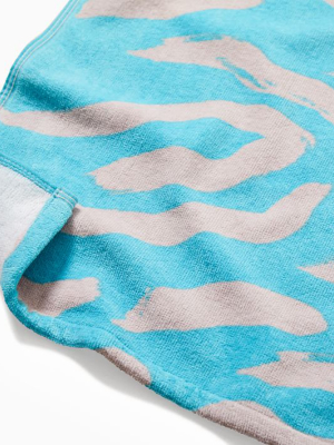 Organic Spliced Water Ripple Beach Towel