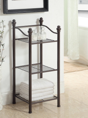 Three Tier Belgium Tower Chrome - Neu Home