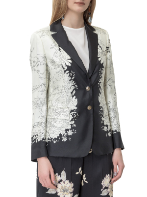 Etro Graphic Print Single-breasted Blazer