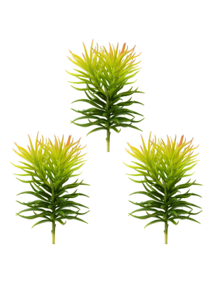 Vickerman 8" Artificial Green Crassula Tetragona Pick.