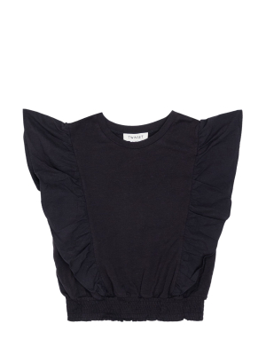 Twinset Kids Ruffle Sleeve Top