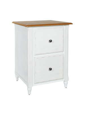 Medford File Cabinet Distressed White - Osp Home Furnishings