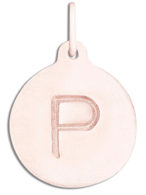 "p" Alphabet Charm