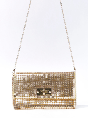 Metallic Plated Crossbody Bag