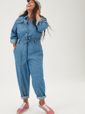 Pilcro Classic Denim Jumpsuit