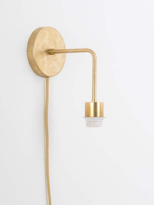 Plug-in Bend Solo Shade-ready Sconce