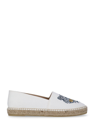 Kenzo Tiger Embroidered Flat Espadrilles