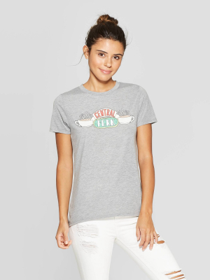 Women's Friends Central Perk Short Sleeve Graphic T-shirt (juniors') - Heather Gray