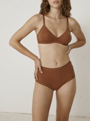 Lugano Hi Waist Bikini In Sienna