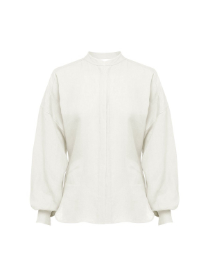 Bell Sleeve Shirt - White