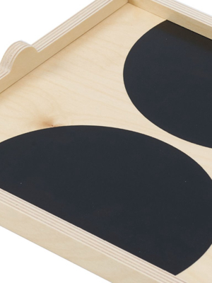 Black Dot Square Tray