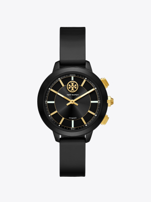 Collins Hybrid Smartwatch, Rubber/black/gold-tone, 38 Mm X 45 Mm